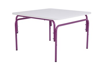 Детский растущий стол Фея Мой малыш, 0-1 гр., белый-фиолетовый в Хабаровске