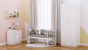 Кроватка детская POLINI Kids Simple 911 Белый в Хабаровске - предосмотр 8