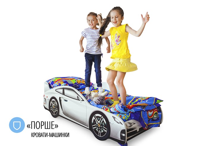 Кровать-машина детская Porsche в Хабаровске - изображение 4