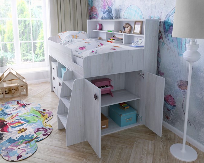 Кровать-чердак в детскую Малыш-5, цвет Винтерберг в Комсомольске-на-Амуре - изображение 6