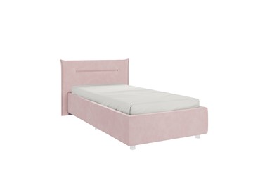 Кровать в детскую 0.9 Альба, нежно-розовый (велюр) в Хабаровске