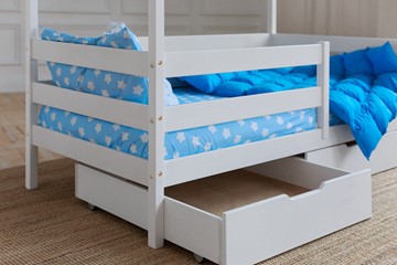 Кровать детская Домик с ящиками, цвет белый в Хабаровске - предосмотр 3