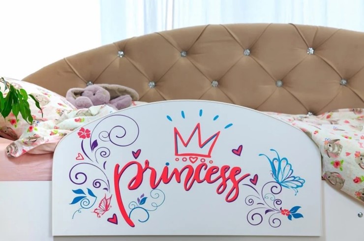 Кровать детская Эльза с бортиком, Бежевый (латы) в Хабаровске - изображение 4