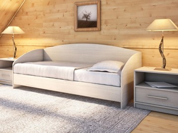 Подростковая кровать Этюд Софа, 90х200, ясень шимо светлый в Комсомольске-на-Амуре