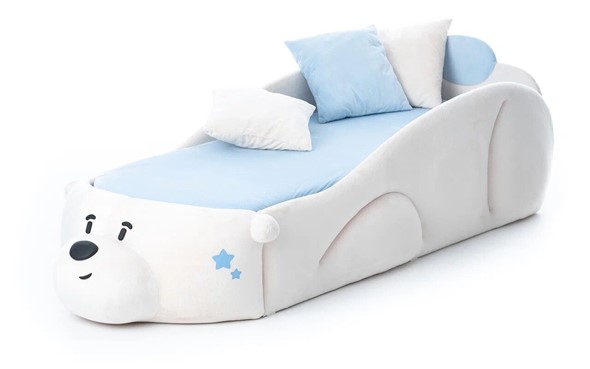Детская кровать Мишка Pasha, белый в Хабаровске - изображение