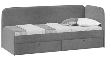 Кровать в детскую Молли тип 1 (80), Микровелюр Scandi Graphite 22 в Хабаровске