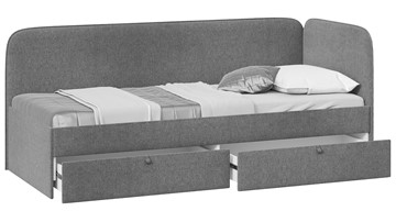 Подростковая кровать Молли тип 1 (90), Микровелюр Scandi Graphite 22 в Хабаровске - предосмотр 1