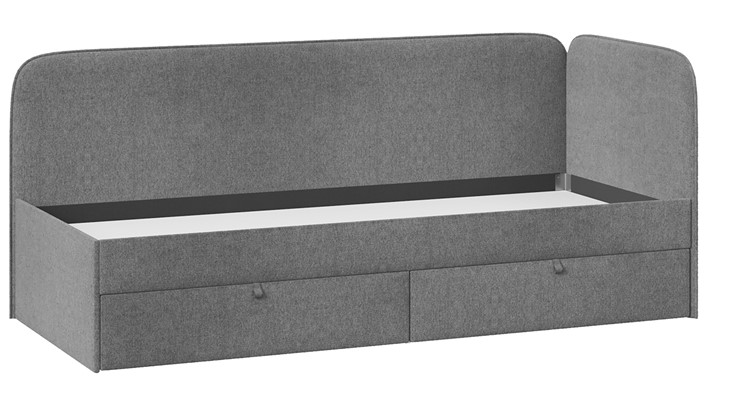 Подростковая кровать Молли тип 1 (90), Микровелюр Scandi Graphite 22 в Хабаровске - изображение 2
