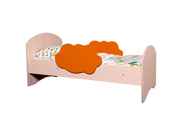 Детская кровать Тучка, корпус Дуб млечный, фасад Оранжевый в Комсомольске-на-Амуре