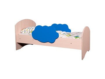 Детская кровать Тучка, корпус Дуб млечный, фасад Синий в Комсомольске-на-Амуре