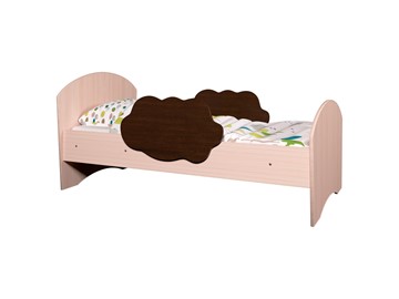 Детская кровать с бортиками Тучка, корпус Дуб млечный, фасад Венге в Комсомольске-на-Амуре