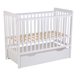 Кроватка для новорожденных POLINI Kids Simple 310-03 Белый в Комсомольске-на-Амуре
