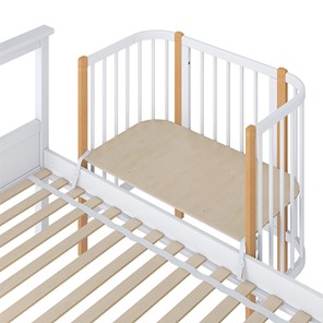 Детская кровать POLINI Kids Simple 105 Белый / Бук в Хабаровске - предосмотр 3
