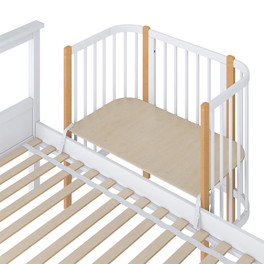 Детская кровать POLINI Kids Simple 105 Белый / Бук в Хабаровске - изображение 3