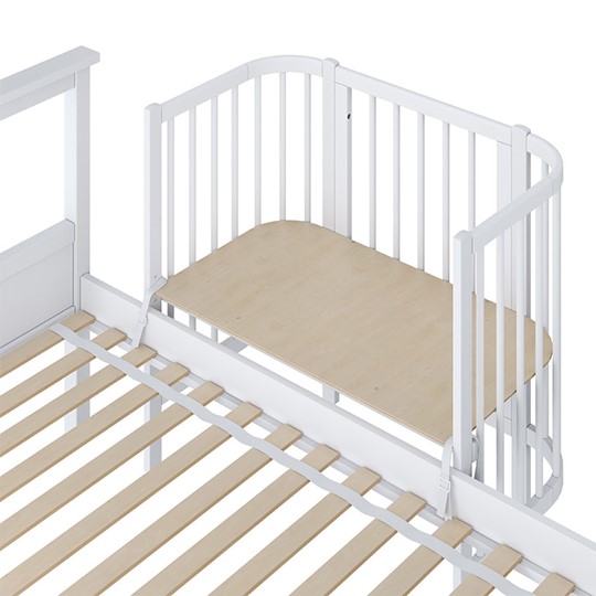 Приставная кровать POLINI Kids Simple 105 Белый в Хабаровске - изображение 2
