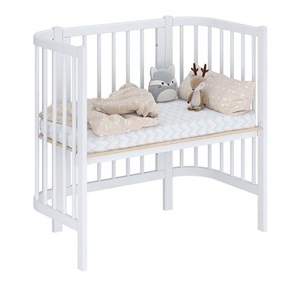 Приставная кровать POLINI Kids Simple 105 Белый в Хабаровске - изображение
