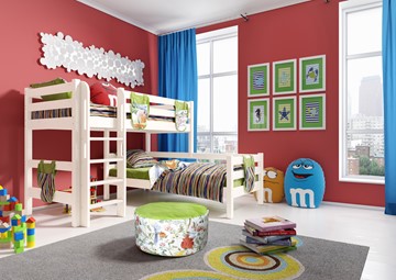 Двухэтажная детская кровать Соня, Вариант 7 Белый в Хабаровске