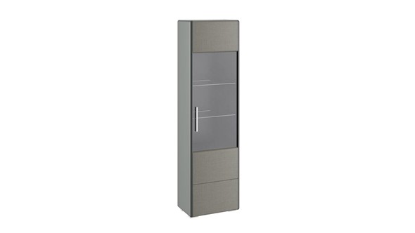 Шкаф Наоми для посуды, цвет Фон серый, Джут ТД-208.07.25 в Хабаровске - изображение