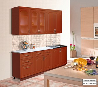 Гарнитур кухонный Классика 2000, цвет Итальянский орех в Комсомольске-на-Амуре