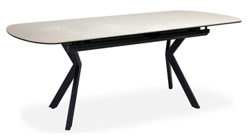 Кухонный стол раздвижной Шамони 3CX 180х95 (Oxide Avorio/Графит) в Хабаровске - предосмотр 1