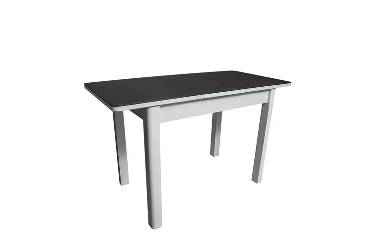 Кухонный стол раскладной Айсберг-1СТ белое-черное в Хабаровске - изображение 1