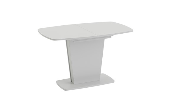 Стол раздвижной Честер тип 2, цвет Белый/Стекло белый глянец в Комсомольске-на-Амуре - изображение