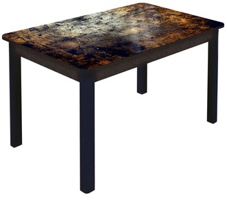 Кухонный стол раздвижной Гамбург Мини, ноги метал. крашеные №23 (Exclusive h103/венге) в Хабаровске