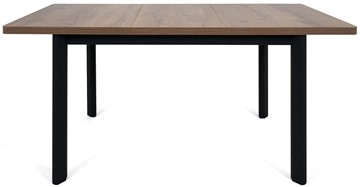 Кухонный стол раздвижной Токио-2L (ноги металлические черные, дуб табако) в Хабаровске - предосмотр 4