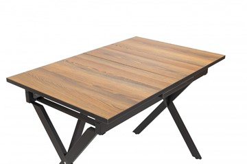 Обеденный раздвижной стол Стайл № 11 (1100/1500*700 мм.) столешница пластик, форма Флан, с механизмом бабочка в Комсомольске-на-Амуре - предосмотр 1