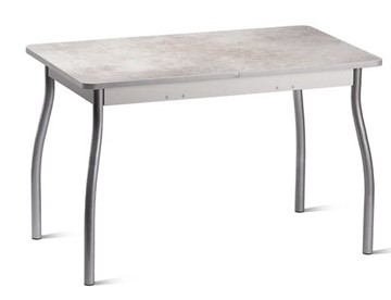 Раздвижной стол Орион.4 1200, Пластик Белый шунгит/Металлик в Хабаровске