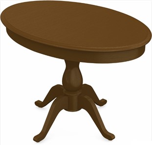 Кухонный раздвижной стол Фабрицио-1 исп. Эллипс, Тон 2 Покраска + патина с прорисовкой (на столешнице) в Хабаровске