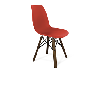 Обеденный стул SHT-ST29/S70 (красный ral 3020/темный орех/черный) в Хабаровске