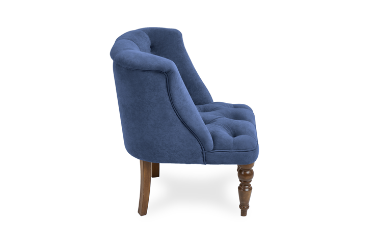 Кресло Бриджит синий ножки коричневые в Хабаровске - изображение 2