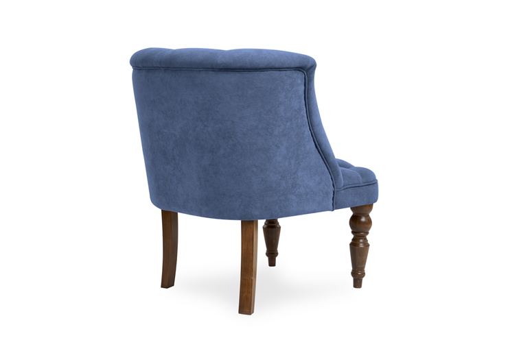 Кресло Бриджит синий ножки коричневые в Хабаровске - изображение 3