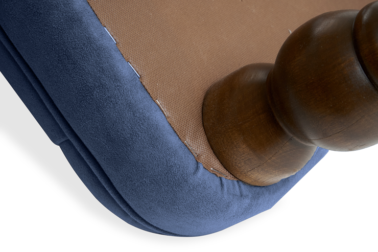 Кресло Бриджит синий ножки коричневые в Хабаровске - изображение 7