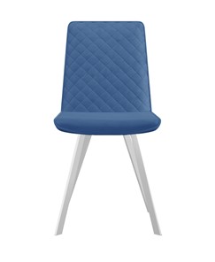 Кухонный стул 202, микровелюр B8 blue, ножки белые в Комсомольске-на-Амуре - предосмотр 1