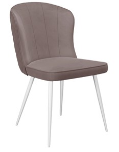 Кухонный стул 209, микровелюр B5 latte, ножки белые в Хабаровске
