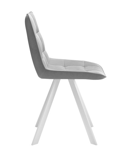 Обеденный стул 229 Поворотный, Микровелюр B22 Grey / опоры белые в Хабаровске - изображение 3