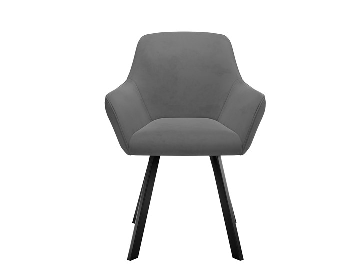 Мягкий стул 248 Поворотный, Микровелюр Z28 Темно-серый/черный в Комсомольске-на-Амуре - изображение 1