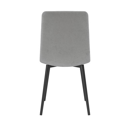 Обеденный стул Белла, велюр тенерифе грей/Цвет металл черный в Хабаровске - изображение 3