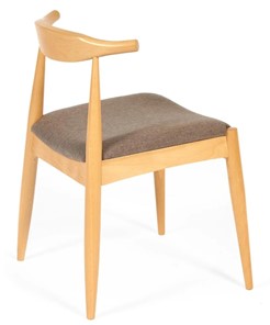 Кухонный стул BULL бук/ткань 54,5x54x75 Натуральный арт.19586 в Хабаровске - предосмотр 1