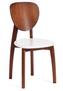 Обеденный стул Diamante, жесткое сидение бук, 42х42х85, коричневый/белый арт.19897 в Хабаровске