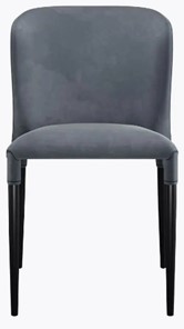 Обеденный стул dikline 275 С103 серый ножки черные в Комсомольске-на-Амуре
