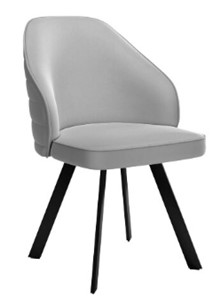 Обеденный стул dikline 276 Е28 светло-серый  ножки черные в Комсомольске-на-Амуре
