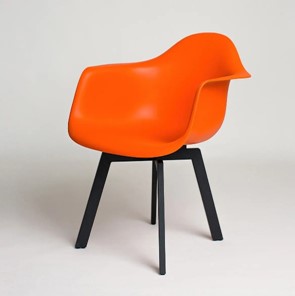 Кухонный стул DSL 330 Grand Black (Оранжевый) в Хабаровске - предосмотр