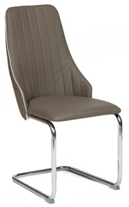 Обеденный стул FRATELLI (mod.8415) 44х62х97 пепельно-коричневый (окантовка слон.кость) в Хабаровске
