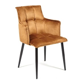 Кухонный стул SASKIA (mod. 8283) 55х61х85 коричневый (G-062-61)/черный в Хабаровске - предосмотр