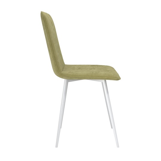 Обеденный стул Тахо, велюр тенерифе нефрит/Цвет металл белый в Хабаровске - изображение 2