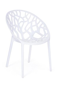 Кресло обеденное BUSH (mod.017) пластик 60*58,5*80 белый, арт.11725 в Хабаровске