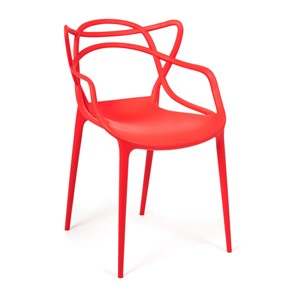 Стул обеденный Cat Chair (mod.028) пластик, 54,5*56*84 красный, арт.14102 в Хабаровске